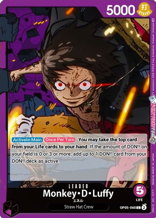 Custom Luffy LEADER card / TCG / Character
